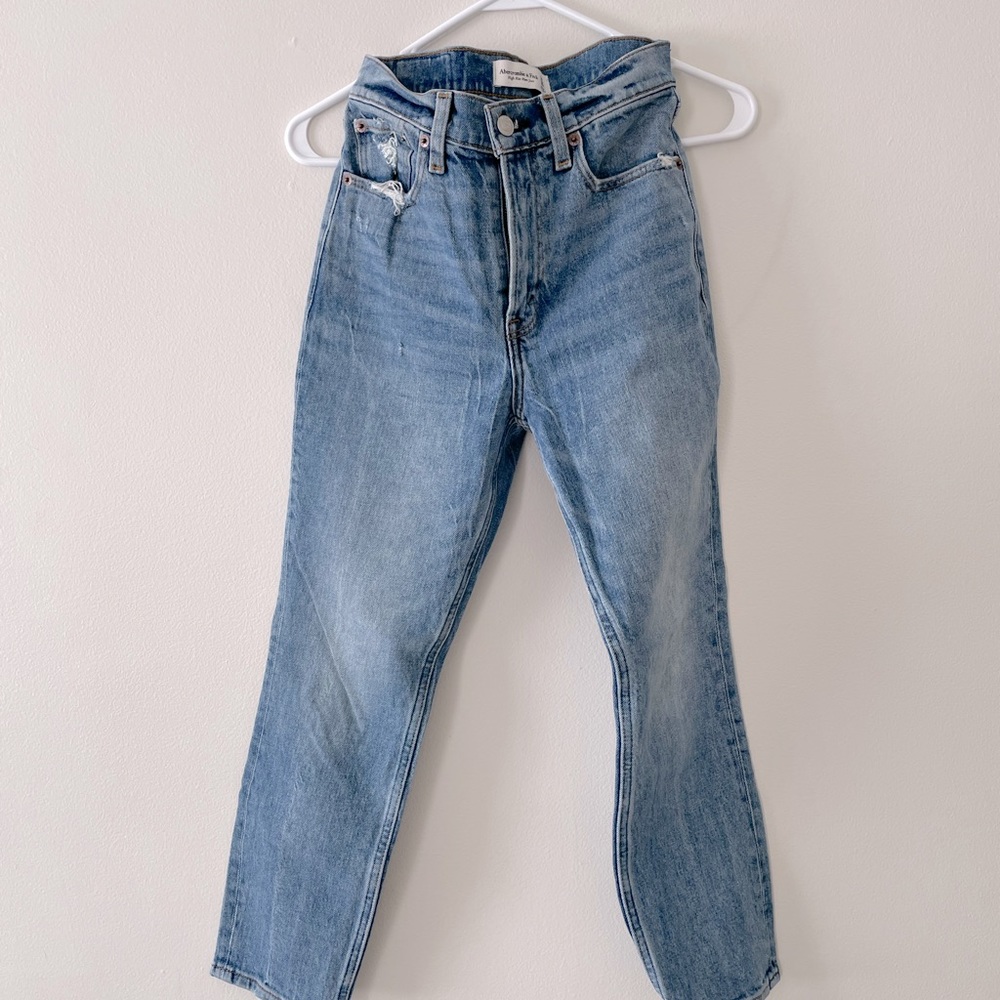 A&F High Rise Mom Jean